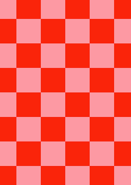 Checks in red and pink