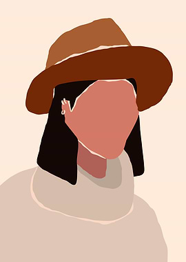 Vintage woman wearing hat