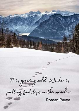 It is growing cold Winter