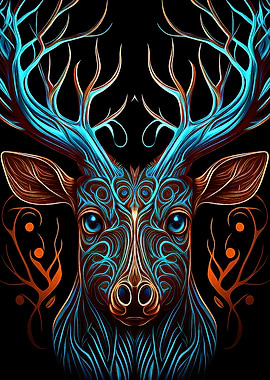 Deer head Fantasy Art 2