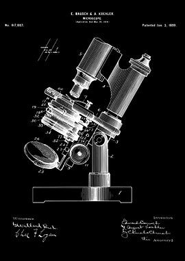 Microscope patent 1899