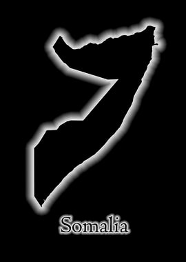Somalia glow map