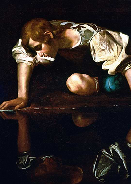 Narcissuss by Caravaggio