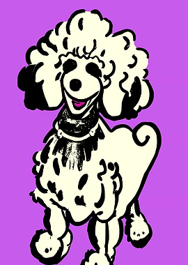 Poodle Dog Poster