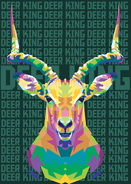 Deer pop art
