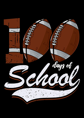100 Days Of School fooball