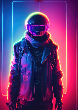The neon rain