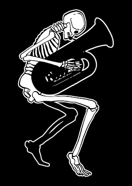 Skeleton Playing Tuba Perf