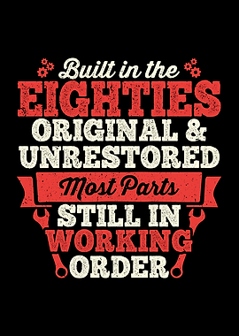 Built in The 80s Birthday