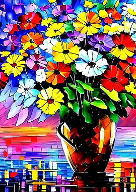 Wild flowers in the vase