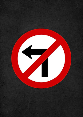 road sign warning caution