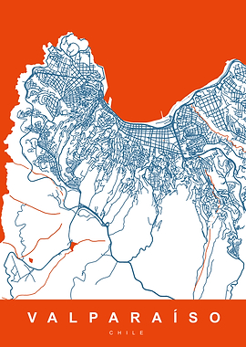Map VALPARAISO CHILE