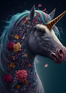 Floral Unicorn