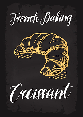 French Baking Croissant
