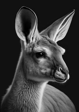 Portrait of a Kangaroo