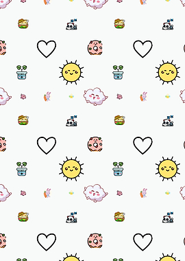 LOVE KAWAII PATTERN