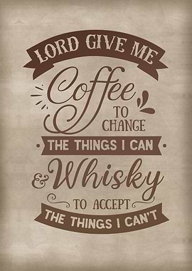 Coffee and whiskey