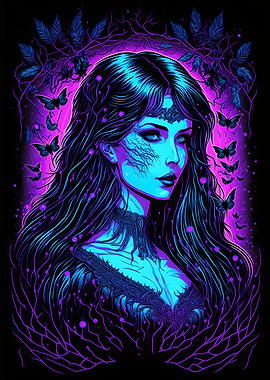 Black Light Woman