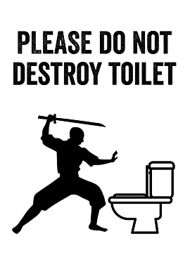 FUNNY BATHROOM DESTROY