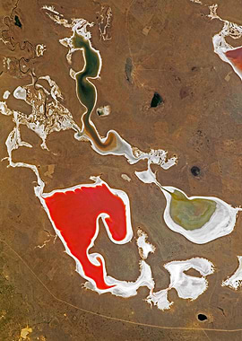 Salt Lakes in Kazakhstan