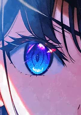 Anime girl eyes