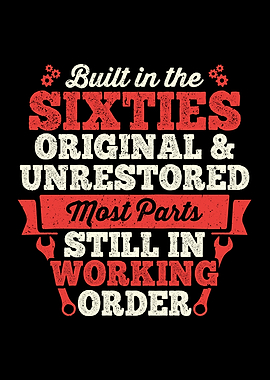 Built in The 60s Birthday