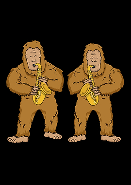 Saxophonist Player Bigfoot