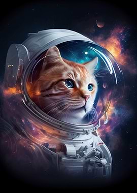 Space Cat Astronaut