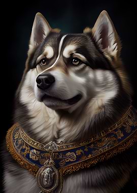 Alaskan Malamute Portrait