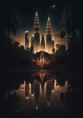 Stylized Kuala Lumpur