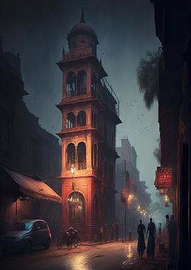 Stylized Eastern City