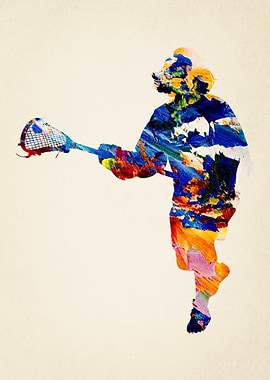 lacrosse Watercolor
