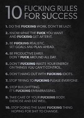 10 Rules For Success