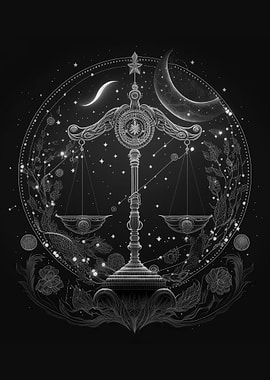 Libra Zodiac Art