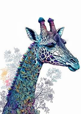 Colourful Giraffe