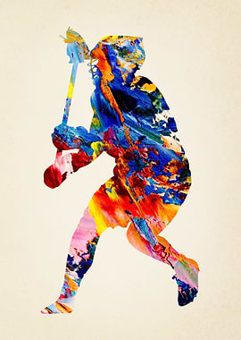 lacrosse Watercolor