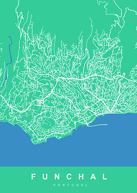 Map FUNCHAL PORTUGAL