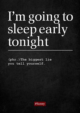 Definition Sleep early