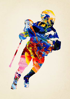 lacrosse Watercolor