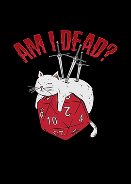 Dead D20 Cat RPG Gamer