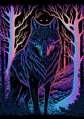 Black Light Wolf