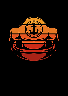 Captain head sunset retro