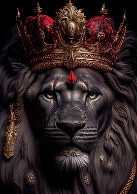 black lion king or red