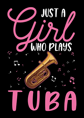 Tuba Girl Tubist Player