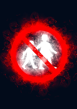 No Children Sign smoke