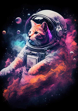 Space Cat Astronaut