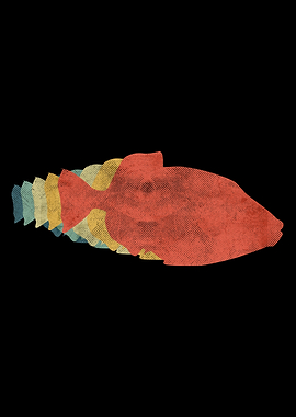 Fish Retro Vintage Color