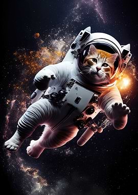Space Cat Astronaut