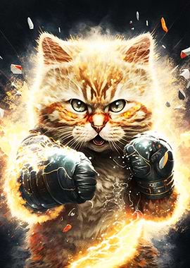 Boxing Cat