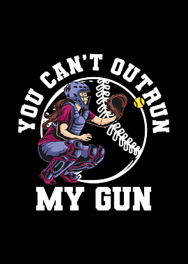 Softball Girl Catcher